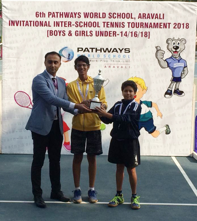 Sanskar students bag Runners Up position at Tennis Tournament 